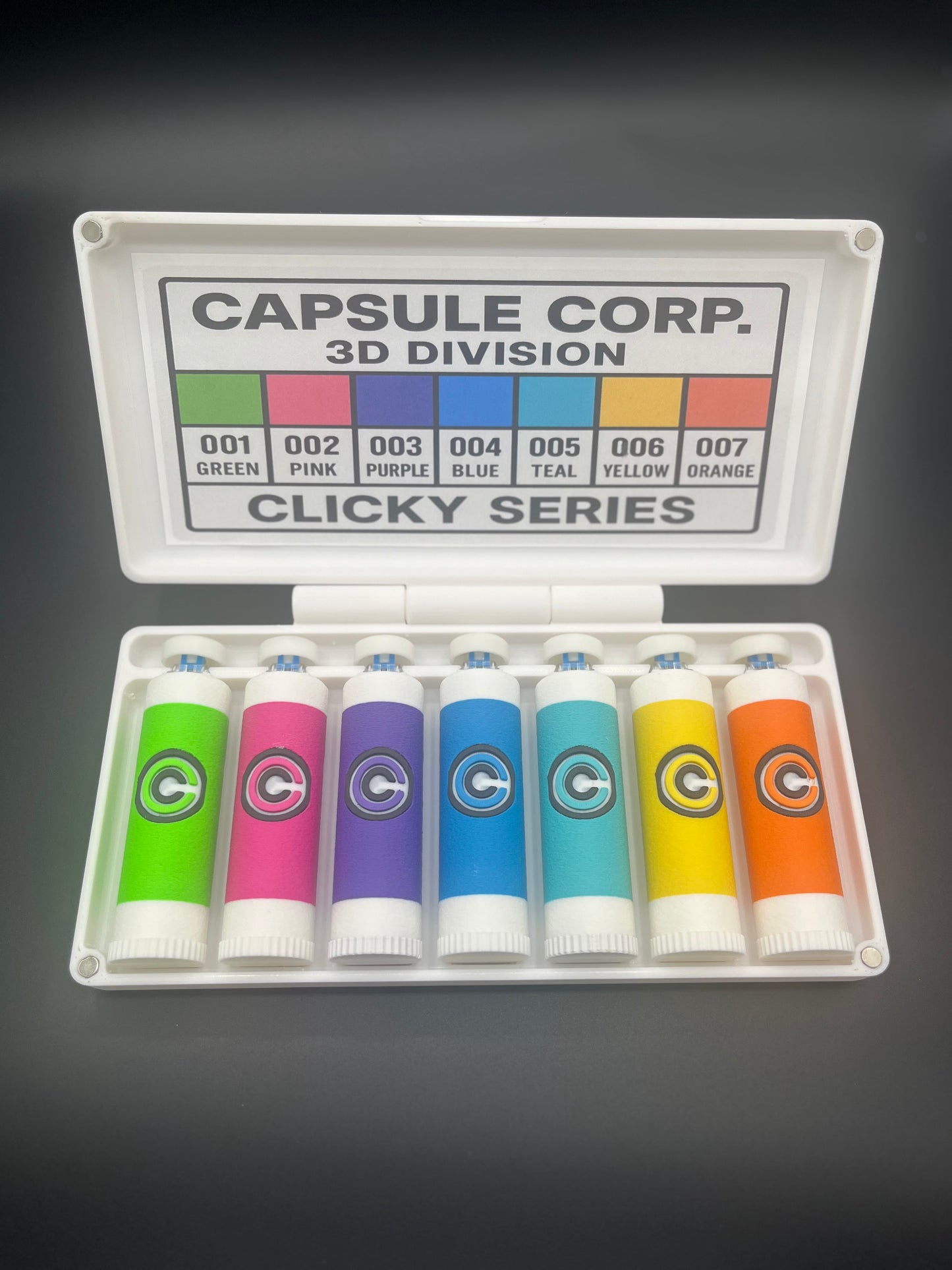 Clicky Capsule Corp Fidget with Storage Compartment DBZ